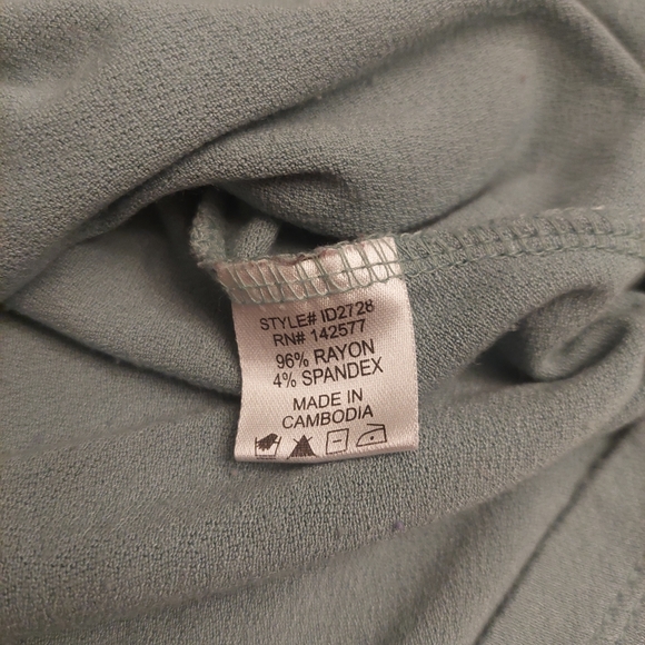 Love By Chesley Seafoam Green Off Shoulder Short Sleeve Mini Dress Boho Size S - Picture 10 of 10